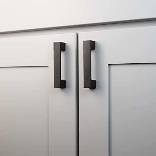 Hickory Hardware 10 Pack Kitchen Cabinet Handles, Low Profile Drawer Pulls for Doors & Dresser Drawers, Hardware for Bathroom, 3 Inch Hole Center, Matte Blac - Image 3