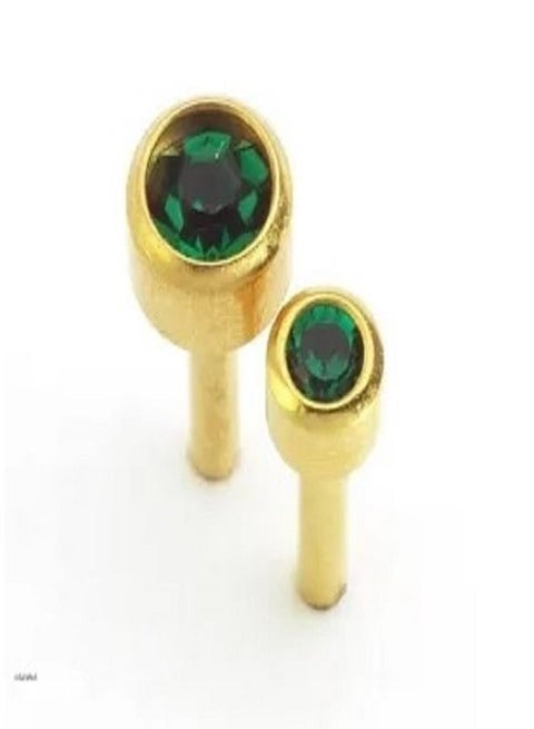 Gold Plated Earring With Singles Birth Stone Mini May