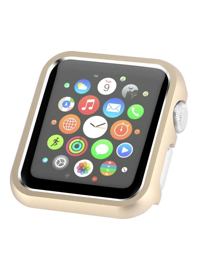 NIBEMINENT Protective Metal Case Compatible For Apple Watch Series 6/5/4/SE Gold - Image 4