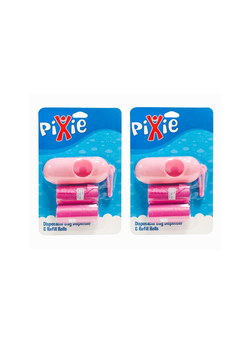 Pixie - Dispenser Bag & Refill (Pink) (Buy 1 Get 1 Free) - Image 1