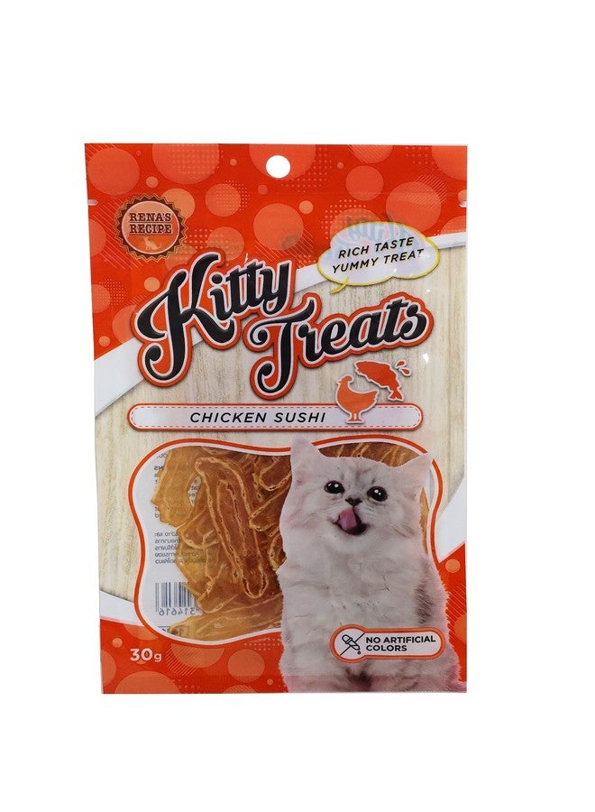Rena Kitty Treats for Cats - Chicken Sushi Flavor | High Protein, Tasty Training & Reward Snacks for All Breeds | No Artificial Colours | Pack of 2 - Image 2
