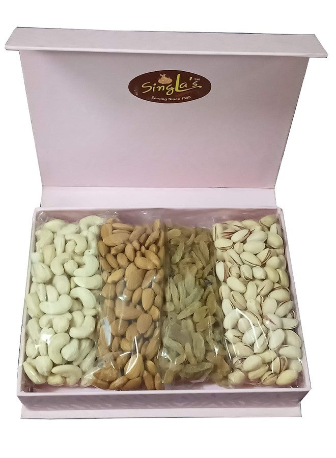 Singla Cashews 200g Almonds 200g Raisins 200g Pistachio 200g ( Kaju Badam Kishmish Badam Mix 200g Each) Assorted Nuts ( 800g ) - Image 1
