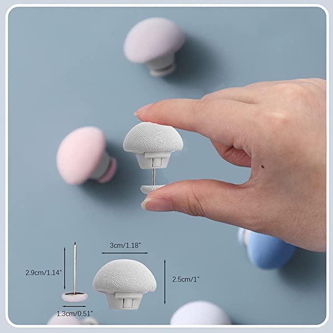 HEXONIQ® Quilt Fixing Clips, Duvet Cover Clips,Mushroom Round Fixing Clips with Buttons,Bedroom Duvet Fixing Holder Quilt Cover Pins (Grey, Pack of 8) - Image 4