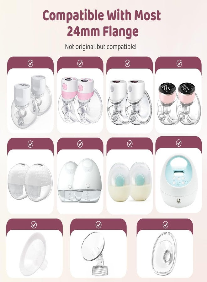BdelrinQue 7PCS Flange Insert for Breast Pump Set, Flanges for Breast Pump, Breast Pump Accessories with Breast Size Measurement Ruler, Compatible with Most Breast Pumps, Flange Ruler Includes 13/15/17/19/21mm - Image 4