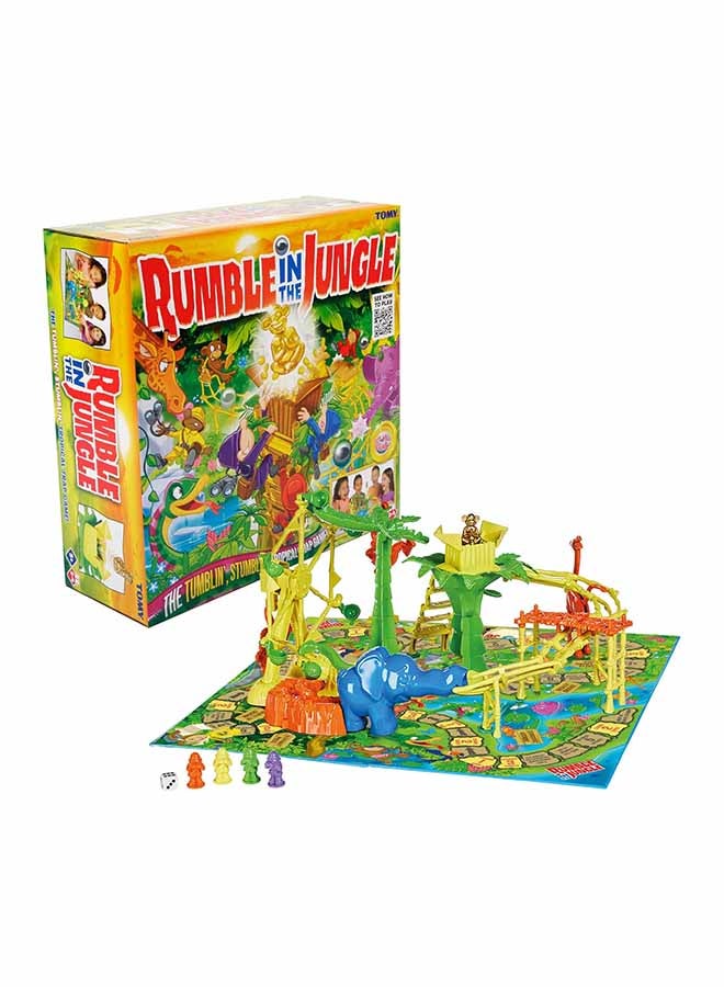 TOMY Rumble in the Jungle Board Game – Fun & Action-Packed Adventure for Kids & Families! - Image 1