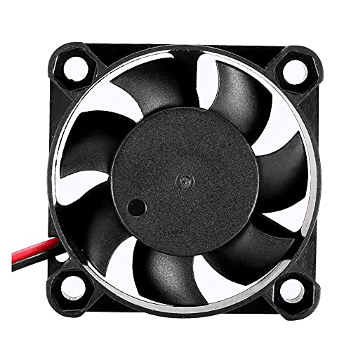 TESSERACT 40x40x10mm 24V Fan DC I Brushless Cooling Fan 4010 DC 24V Compatible with Raspberry Pi, Jetson, CPU, 3D Printer Extruder Hotend I 2 Pin JST-XH Connector, 100 cm wire length (Qty 1 x 24V Fan) - Image 1