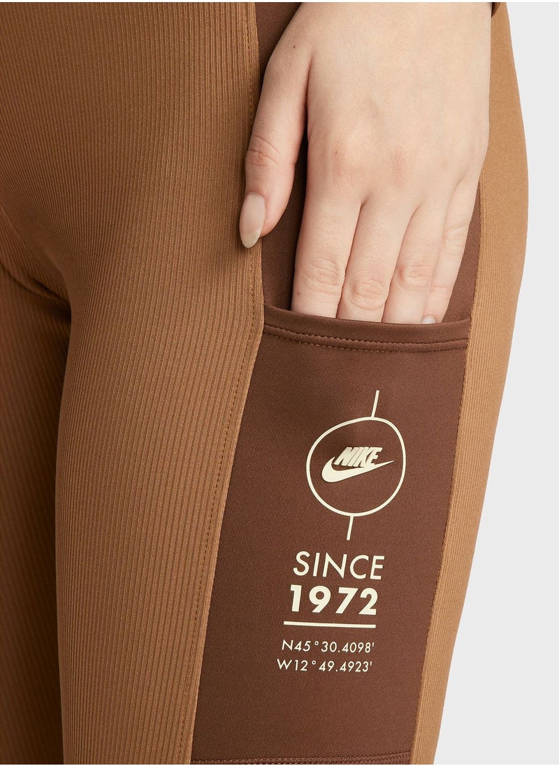 Nike - Nsw Ribbed Leggings - Image 1
