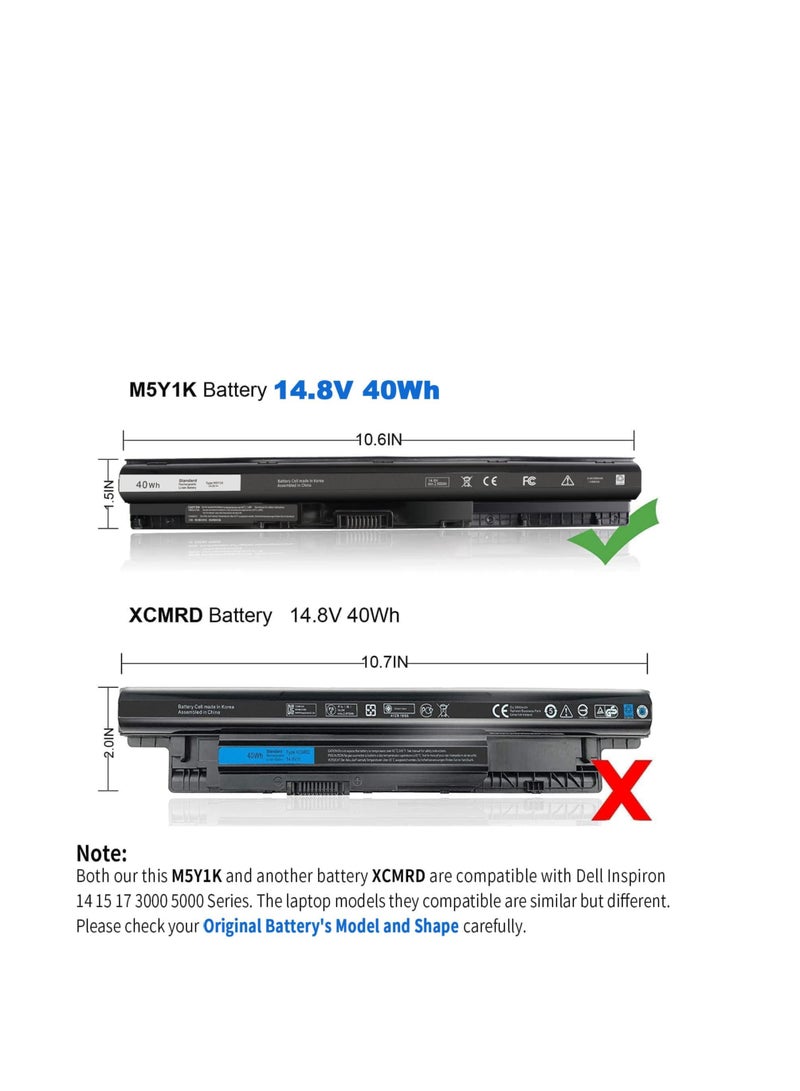 Terabyte M5Y1K Laptop Battery for Dell Inspiron 14 15 3451 - Image 4