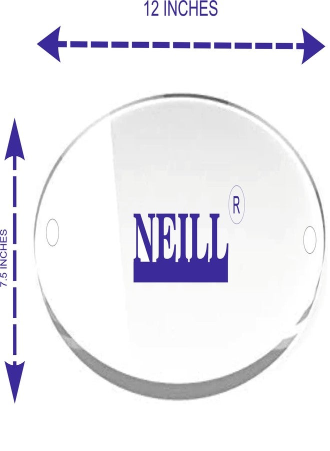 NEILL® Acrylic Sandwich Display Sheet Board Oval Shape, Size - 12"x7.5", Transparent/Clear, Pack of 1Pc, for Ads/Posters/Pictures/Information/Hospitality/Home Decor - Image 4