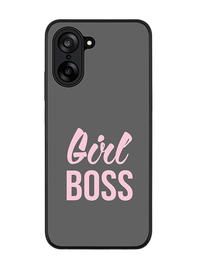 Stylizedd For OnePlus Nord CE5 / Ace 5 Racing Case,Slim fit Camera Protection, Shockproof Thin Phone cover  - Girl Boss (Grey)