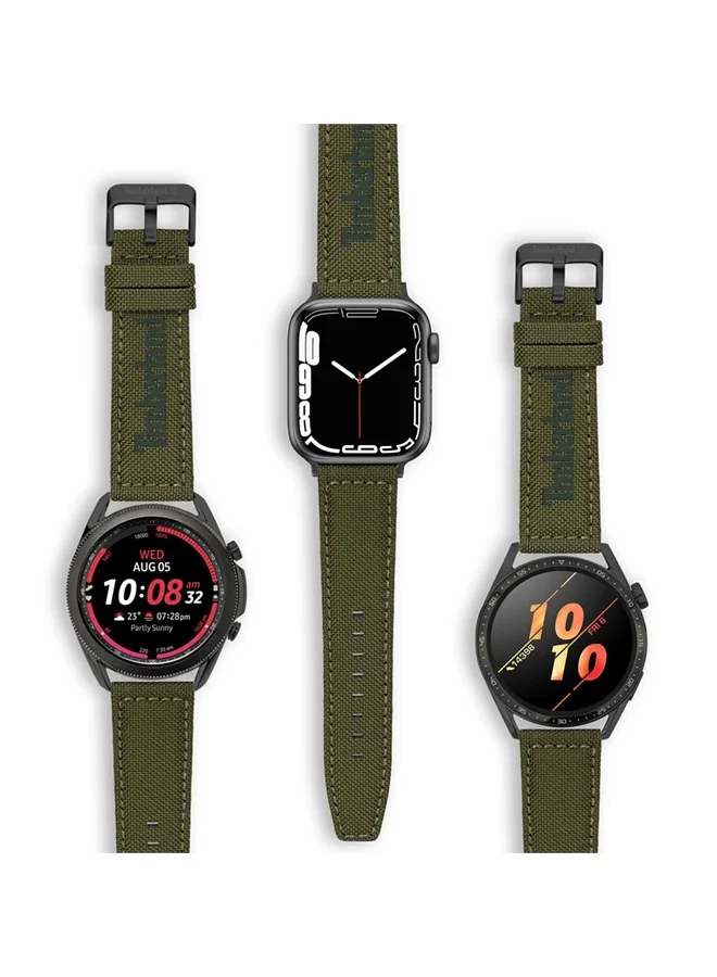Timberland Universal Replacement Leather Strap For Men And Women Compatible With Apple Watch Series 3-9, SE (38-40-41), Samsung, Huawei Or Quartz Watch With Lug Width Of 20mm