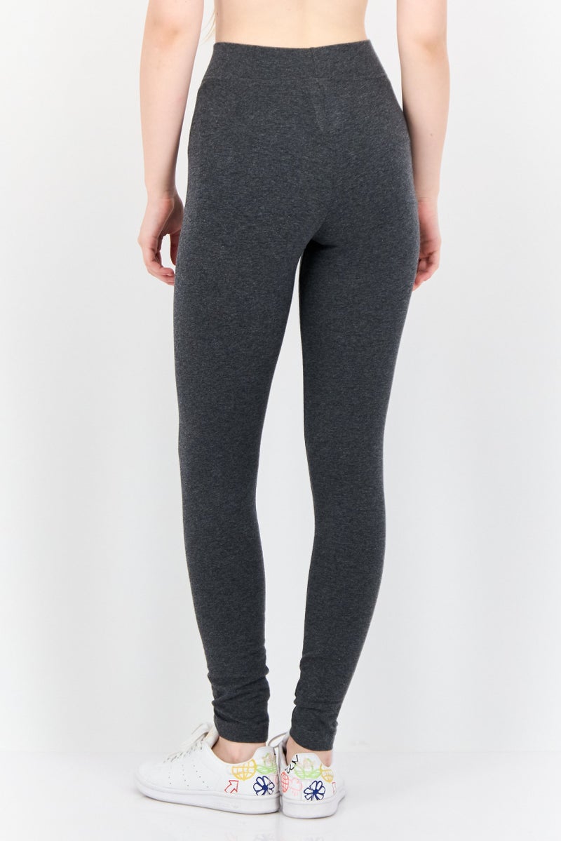 Adidas Women Sportswear Fit Linear Training Leggings, Charcoal - Image 3