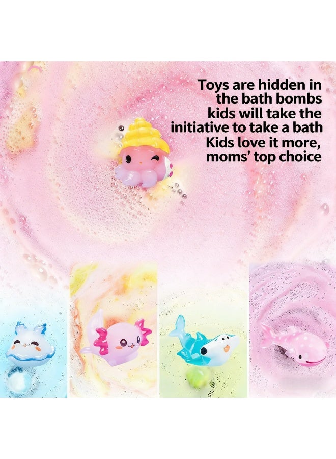 Bath Ocean Toy  Salt Ball Sleeve Box  Bombs, 2026 New 12-Pack  Bombs with Surprise Spring Inside, Upgrade Easter Gifts Bubble Easter Basket Stuffers Easter Egg Fillers (Blue 12Pcs) - Image 5