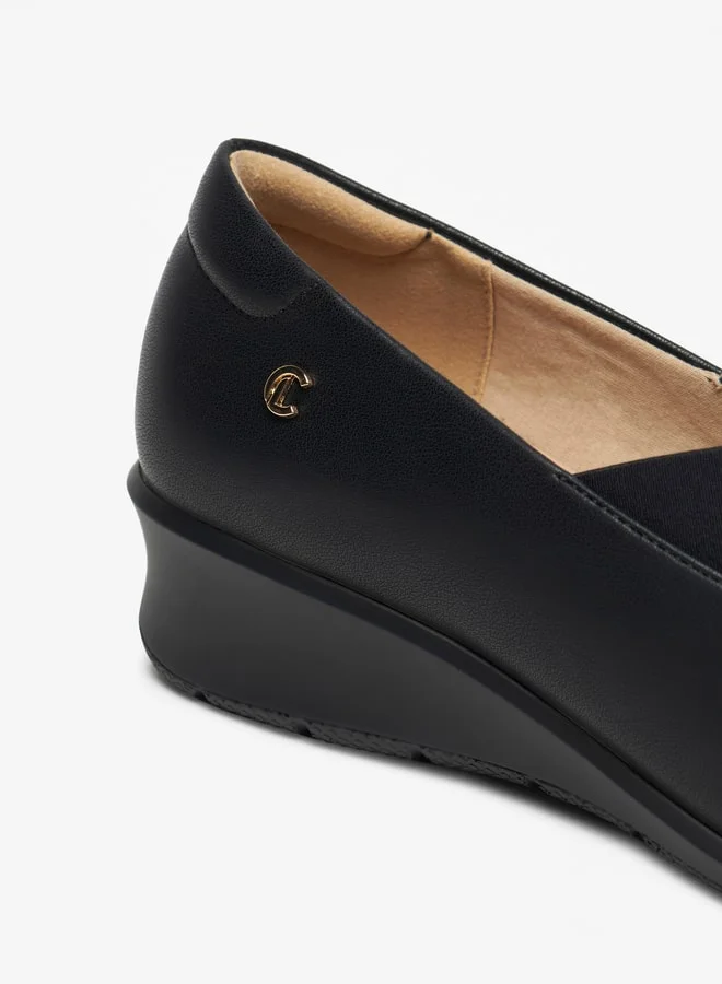 Le Confort Women's Slip-On Ballerina Shoes with Wedge Heels