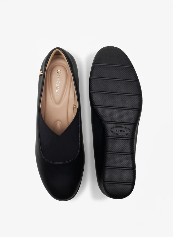 Le Confort Women's Slip-On Ballerina Shoes with Wedge Heels