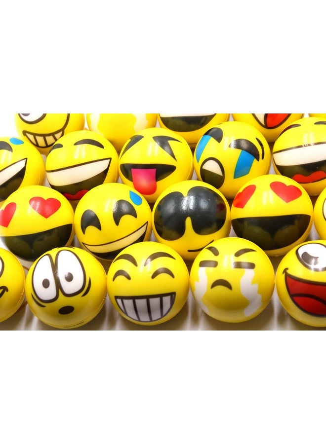 FIVOENDAR Set of 12 - Fun Face Stress Balls Cute Hand Wrist Stress Reliefs Squeeze Balls for Kids and Adults at School or Office Party Favors (Yellow Color Random Faces) (Latest) - Image 4