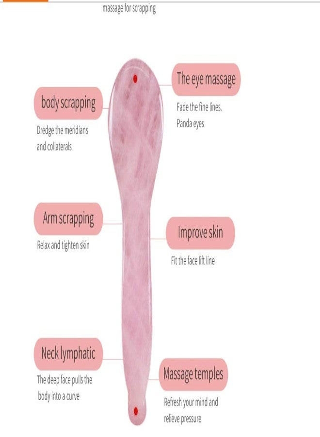 KANHA HANDICRAFT's Rose Quartz Stone Gua Sha Board Set of 3,Natural Healing Stone Gua Sha Tool for Facial Skincare,Anti -Aging,Anti-Wrinkles. - Image 4