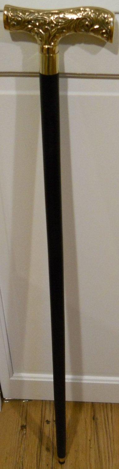 Upper Deck Upper Deck LTD Victorian Style Wood Walking Stick  Cane with a Brass Handle
