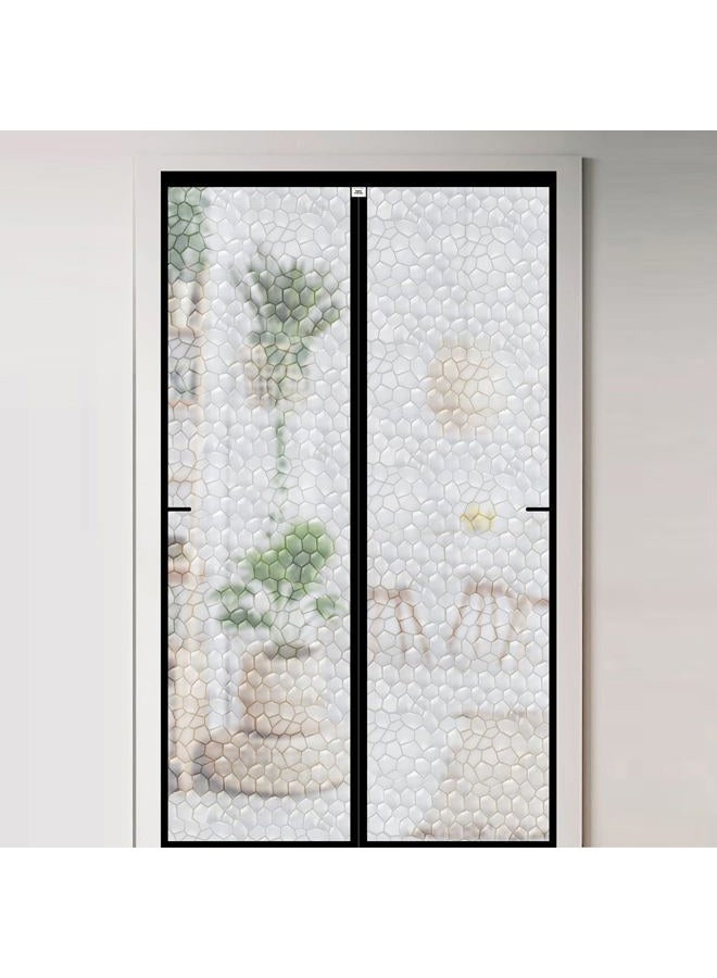 CHIYUNS Magnetic Thermal Insulated Door Curtain 30 x 79 inch, Transparent Door Cover, Keep Warm in Winter Cool in Summer, Self Sealing, Pet and Kid Friendly - Image 1
