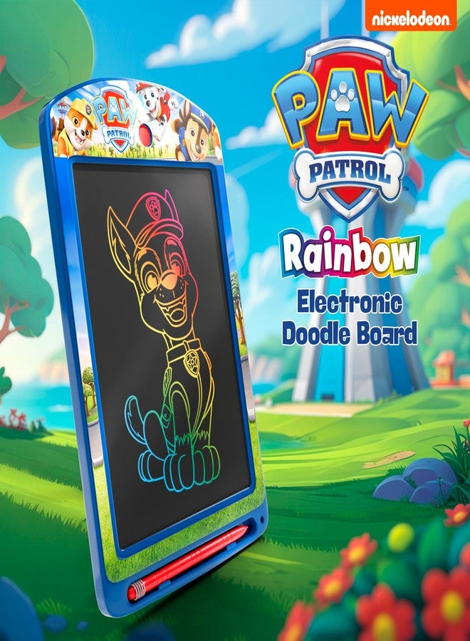 Lollipop - Paw Patrol Rainbow Electronic Doodle Board +3 - Colorful LCD Writing Tablet with Stylus & Push Button, Travel Drawing Pad for Kids - Magnetic Drawing Board - Image 2
