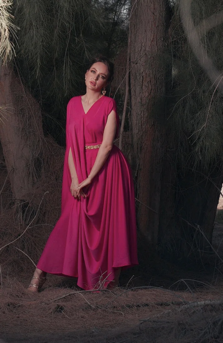 ECSTACY Pink Signarure Drape