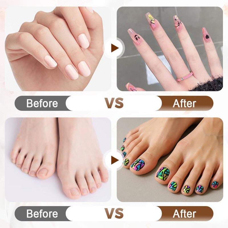 Luhaka 12 Colors Nail Art Marker Pens Set, Nail Markers for Nail Art, Suitable for Nail Art, Nail Painting, And Artistic Decorations; Suitable for Everyone. (12 Colors) - Image 3