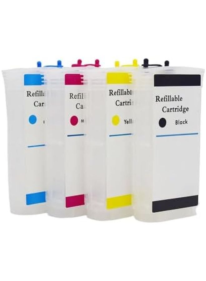 HP500 مع شريحة ARC 10 عبوات حبر قابلة لإعادة التعبئة متوافقة مع أجهزة Designjet 500 و510 و800 و800ps وأجهزة الطابعات HP10 وHP82 - Image 1