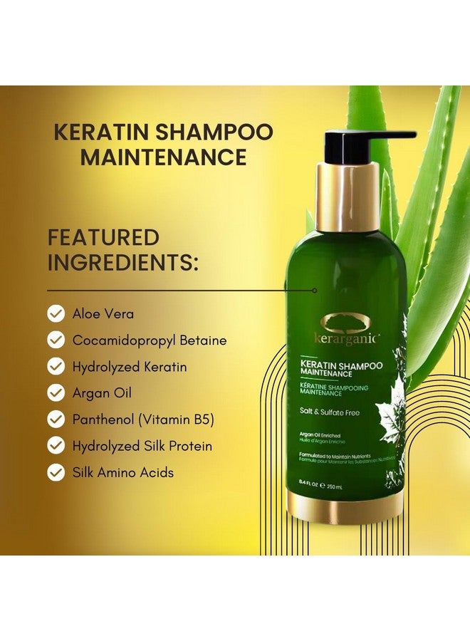 kerarganic Keratin Shampoo Maintenance +Conditioner Post-Straightening Premium Set 500Ml/16.9Floz - Image 2