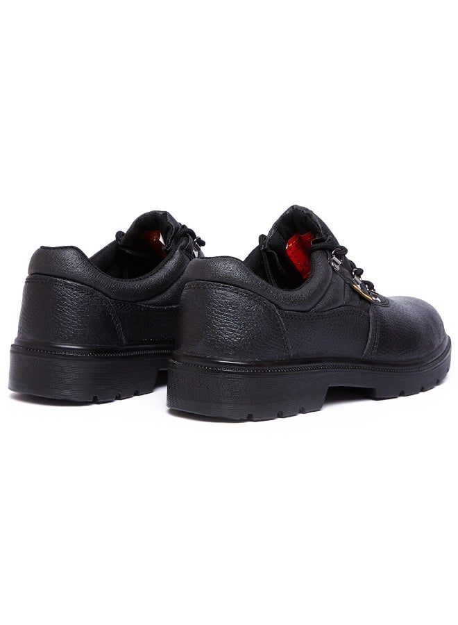 Gladiator 4010 Men’s Steel Toe Leather Safety Shoes, Black, EX S3, Low Ankle, Lace-Up - Image 2