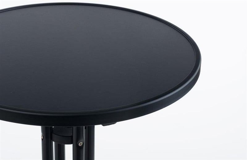 Displays2go Displays2go 315 Inch Round Highboy Table with MDF Top 4225 Inch Pub Table with Folding Design Black  - Image 2