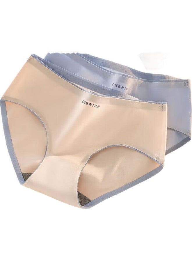 Madallo (Madallo) Women'S Underwear, 100% Pure Cotton, Antibacterial Crotch, Seamless Panties, Mid-Rise, Breathable, Girls' Underwear, Triangle Briefs - Image 2