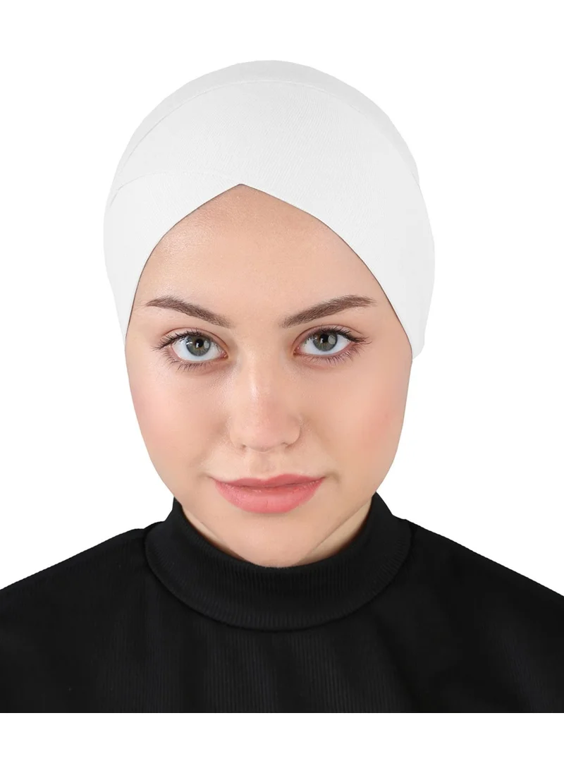 إيكاردين Practical Cross Bonnet - St 264 White