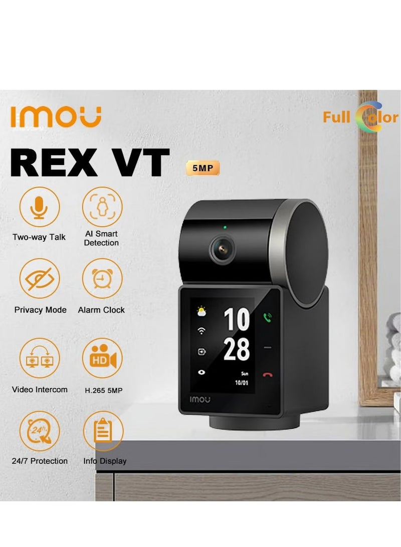 IMOU Indoor Wifi Camera Rex VT 5MP 3K Two-way Video Talks WIFI Security Smart Home Human Pet detection 360° Camera - Image 2