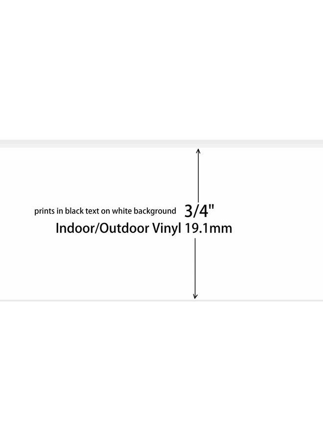 SIKOT Compatible Label Tape Replacememt for M21-750-595-WT Cartridge Ribbon, 3/4 inches Adhesion Vinyl Labels Tape, Black on White Work with BMP21-PLUS/LAB,M210 LAB M211 Printer, 0.75" Width-4 Roll - Image 3