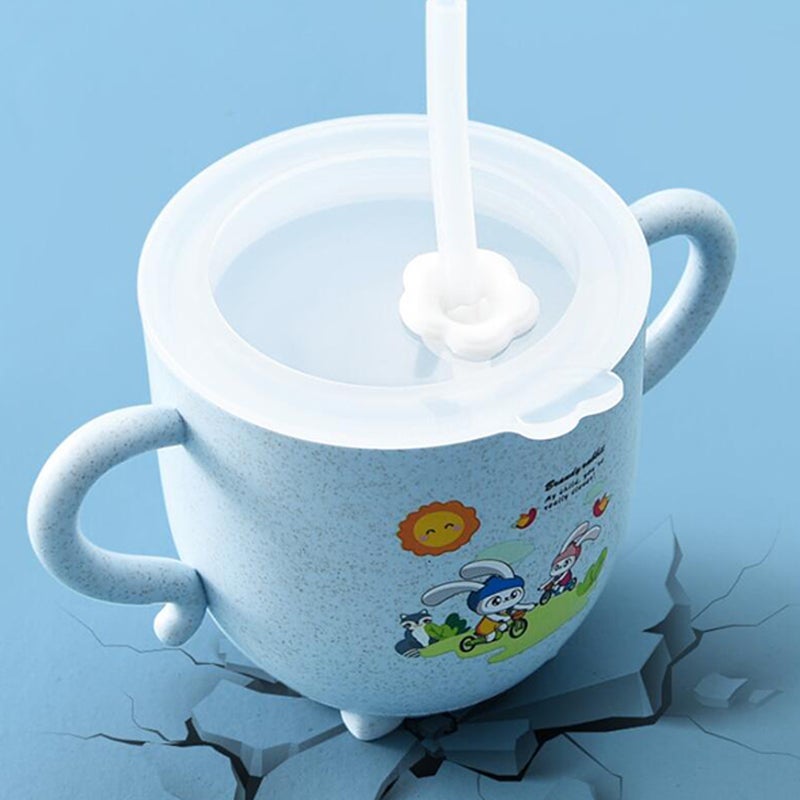 2pcs Scale Water Storage Cup Adorable Container Learing Cup Double Handle Water Cup with ( ) - Image 3