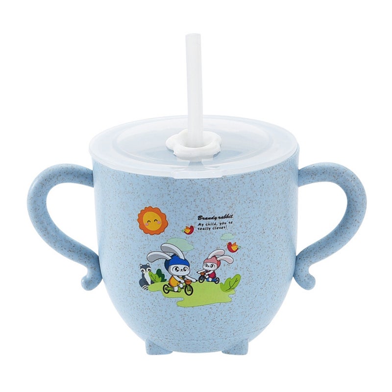 2pcs Scale Water Storage Cup Adorable Container Learing Cup Double Handle Water Cup with ( ) - Image 2
