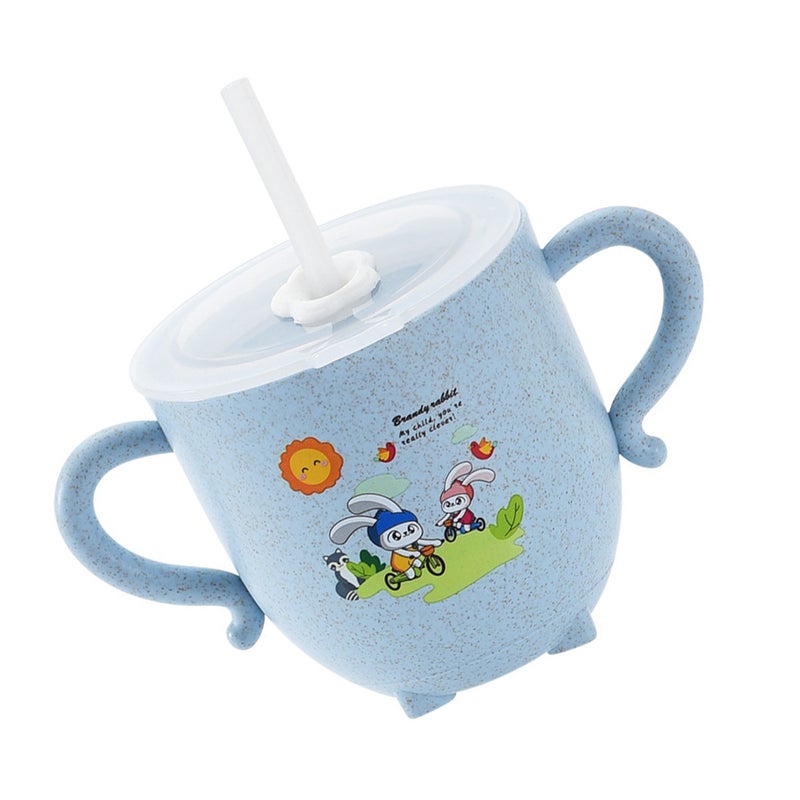 2pcs Scale Water Storage Cup Adorable Container Learing Cup Double Handle Water Cup with ( ) - Image 5