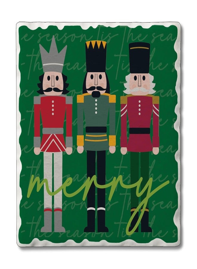 Counterart Thirstystone Merry Nutcrackers Single Tumbled Tile Coaster Manufactured in The USA Decorative, Stylish, Craft Your Own Collection - Image 1