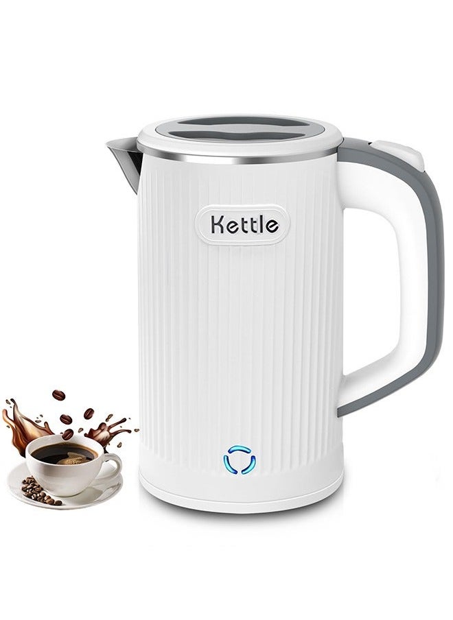 Captaintech 800ML Portable Electric Kettle with UK Plug, Stainless Steel Quick Boiling, Travel Electric Bottle, Auto Shut-Off and Dry Burning Protection  - Image 1
