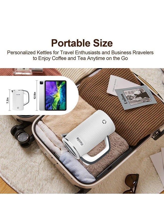 Captaintech 800ML Portable Electric Kettle with UK Plug, Stainless Steel Quick Boiling, Travel Electric Bottle, Auto Shut-Off and Dry Burning Protection  - Image 5