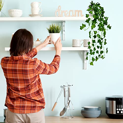 fancymart Pack of 2 Artificial Falling Vine Plants with Small Size Pot: Natural Touch & Feel, Ideal for Home and Office Decor (60 x 25 x 20 cm, Green) - Image 3