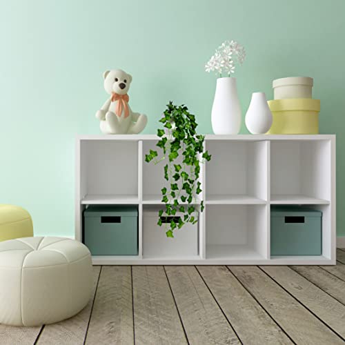 fancymart Pack of 2 Artificial Falling Vine Plants with Small Size Pot: Natural Touch & Feel, Ideal for Home and Office Decor (60 x 25 x 20 cm, Green) - Image 2