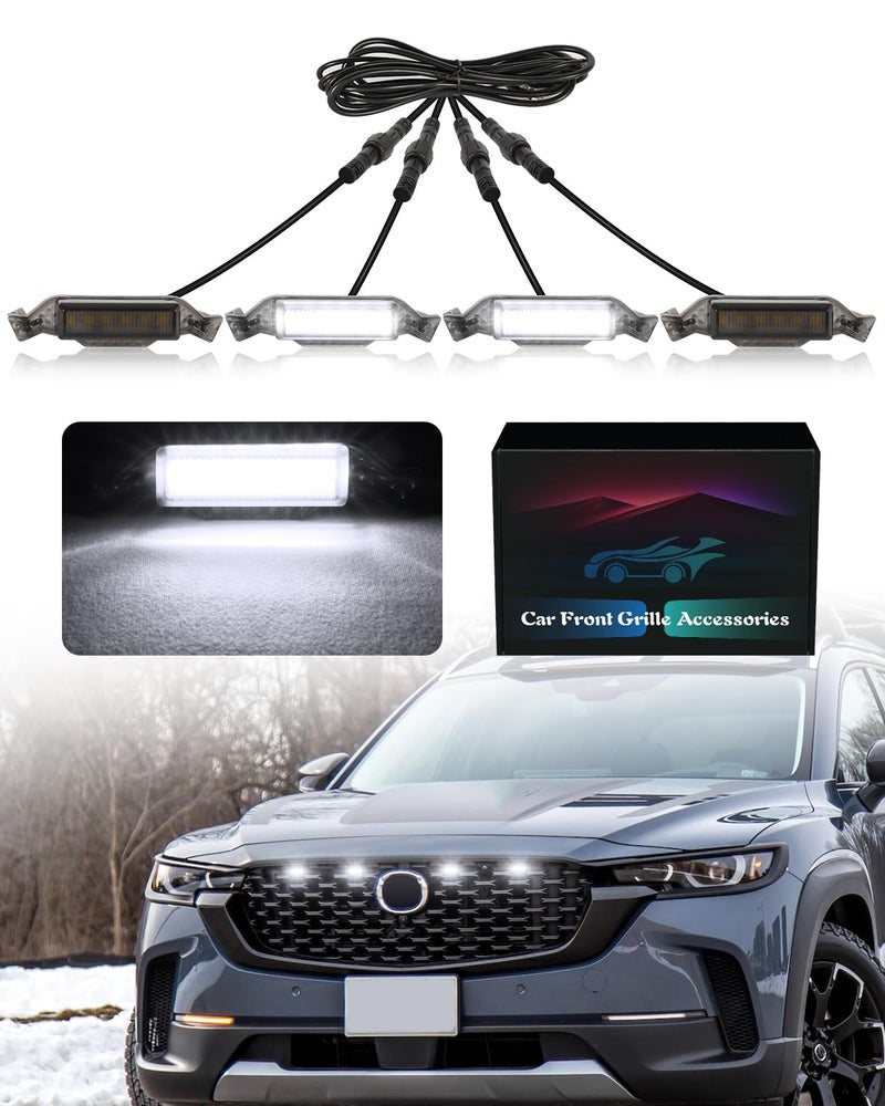 LED Grill Lights for Mazda CX50 20222025 Grille Lights Mazda Accessories Front Grille Trims White