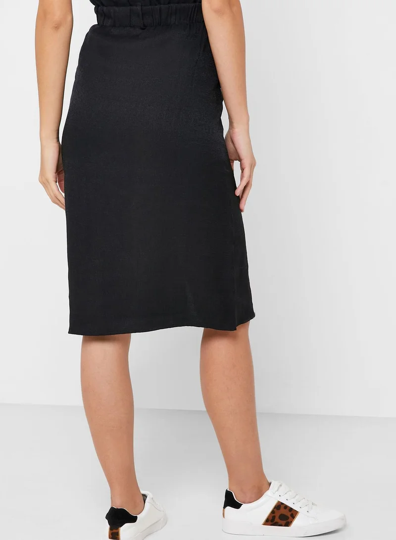 Ginger Button Down Midi Skirt