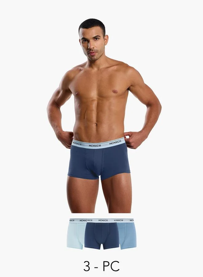 Splash FAV Men Printed Waistband Cotton Trunks - Pack of 3