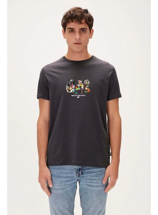 Bad Bear To Fit Asphalt Men's Printed T-Shirt.