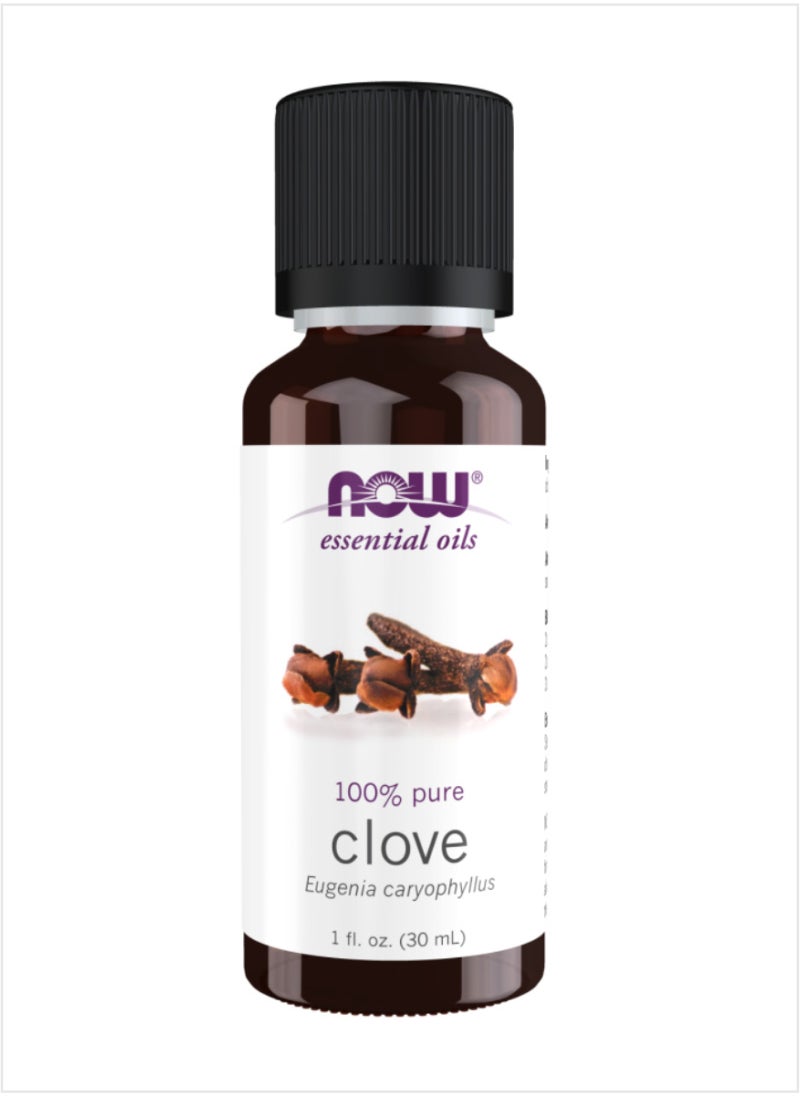 NOW Clove Essential Oil - 100% Pure & Warm Spicy Scent, 30ml - pzsku/Z659F5061D874D9F12C9EZ/45/_/1733986679/6aed8dd3-f40c-49d4-9f5f-3c20869081f9