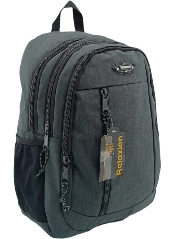 ريلاكسن 5057 Black Waterproof Lined Fabric Backpack