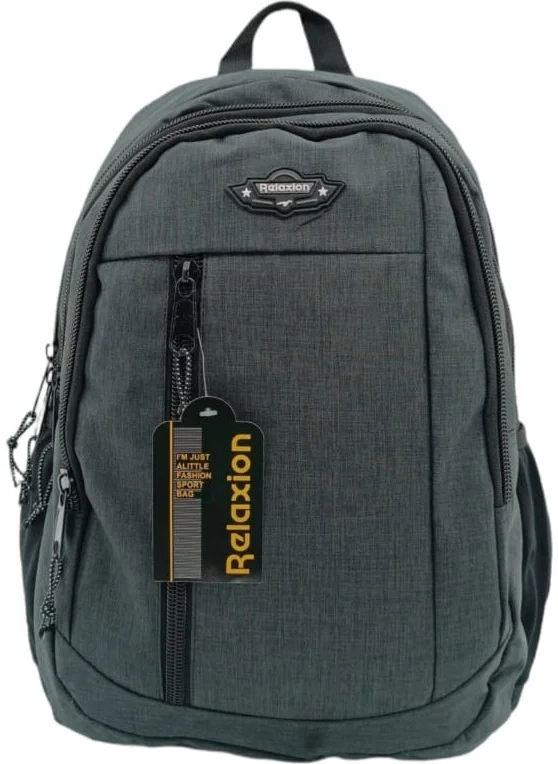 ريلاكسن 5057 Black Waterproof Lined Fabric Backpack