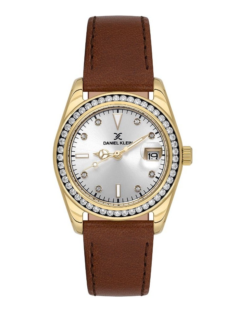 دانيل كلاين ساعة دانيال كلاين بريميوم للنساء بسوار جلدي - DK.1.13714-2 - Image 1